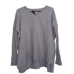 Naadam Soft Women's Gray Cashmere Sweater Size Medium (SEE DESCRIPTION)